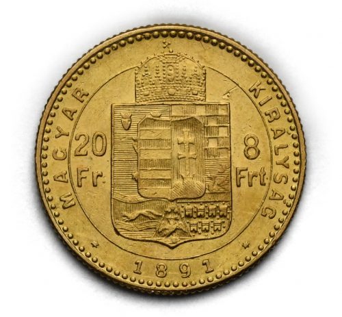 8 Zlatník Františka Josefa I. 1891 KB – Se znakem Fiume