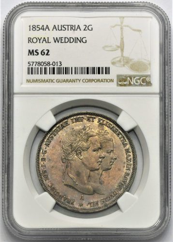 Svatební 2 Zlatník František Josef I. 1854 A