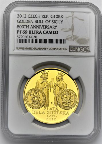 10 000 Kč 2012 Zlatá bula sicilská
