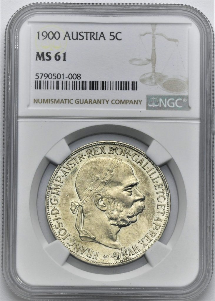 5 Koruna Františka Josefa I. 1900