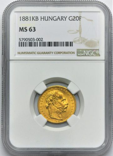 8 Zlatník František Josef I. 1881 KB