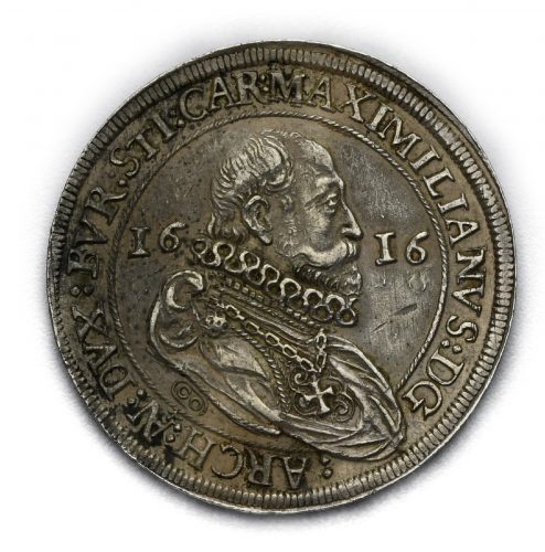 Tolar Arcivévoda Maximilian II. 1616 Hall