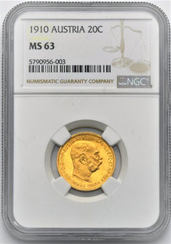 20 Koruna František Josef I. 1910
