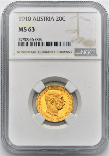 20 Koruna František Josef I. 1910