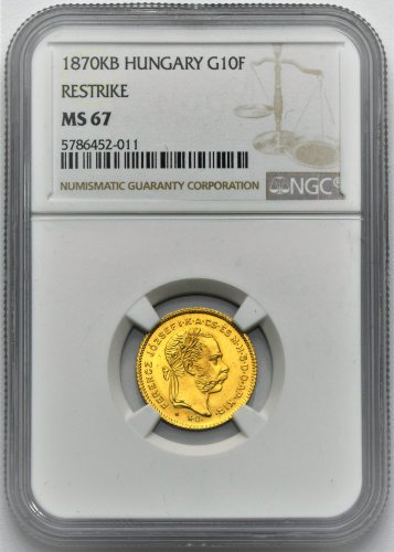 4 Forint František Josef I. 1870 KB ARTEX