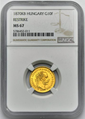 4 Forint František Josef I. 1870 KB ARTEX