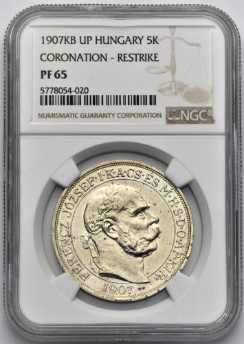 5 Koruna František Josef I. 1907 – 40. výročí korunovace ARTEX