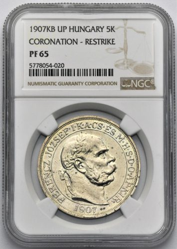 5 Koruna František Josef I. 1907 – 40. výročí korunovace ARTEX