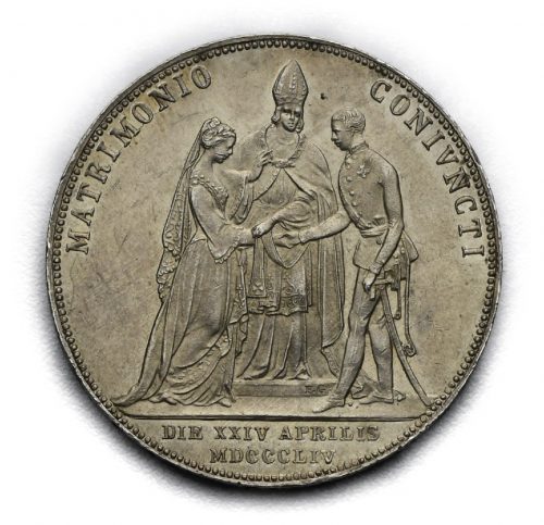 Svatební 2 Zlatník František Josef I. 1854 A