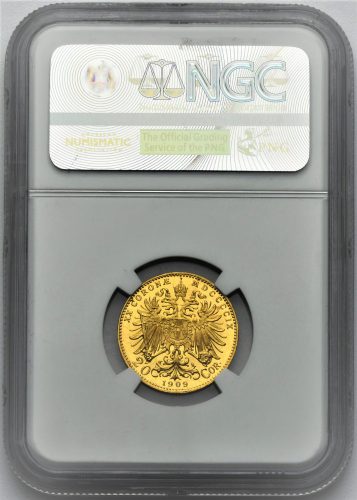 20 Koruna František Josef I. 1909 Schwartz