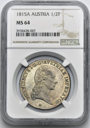 1/2 Tolar František II. 1815 A