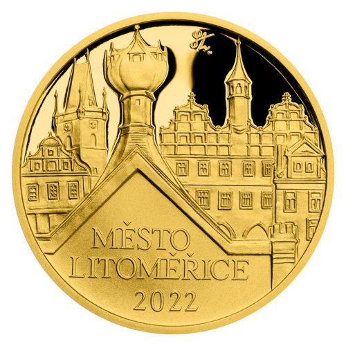 Zlatá mince 5000 Kč 2022 Litoměřice proof