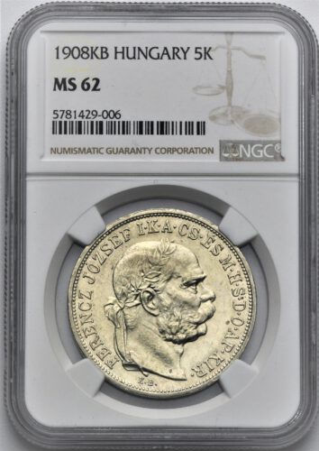 5 Koruna František Josef I. 1908 KB
