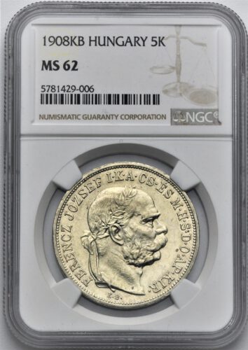 5 Koruna František Josef I. 1908 KB