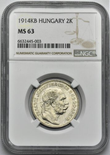 2 Koruna František Josef I. 1914 KB