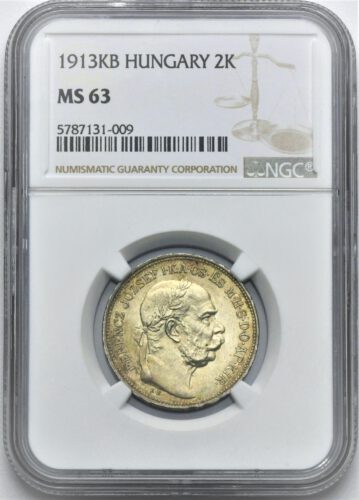 2 Koruna František Josef I. 1913 KB