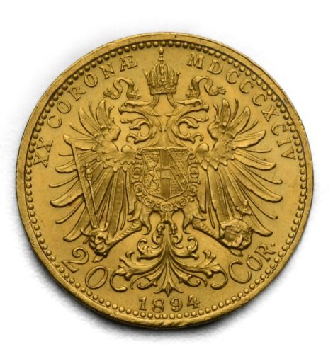 20 Koruna František Josef I. 1894 bz