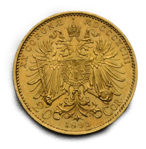 20 Koruna František Josef I. 1893 bz