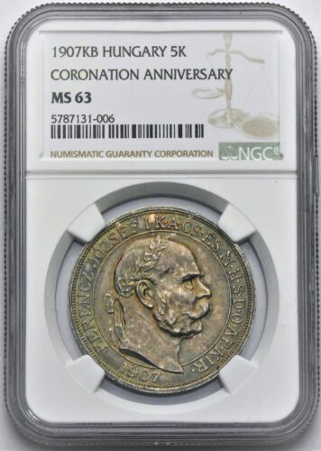 5 Koruna František Josef I. 1907 – 40. výročí korunovace