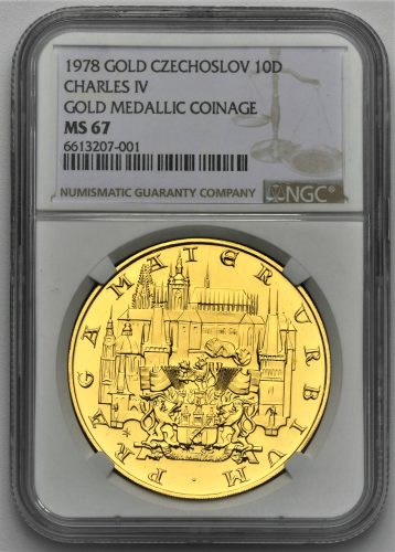 10 Dukát Karel IV. 1978
