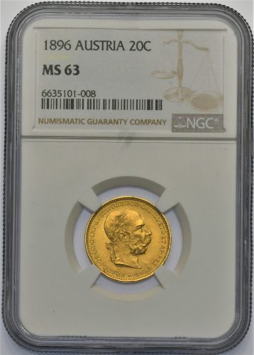 20 Koruna František Josef I. 1896 bz