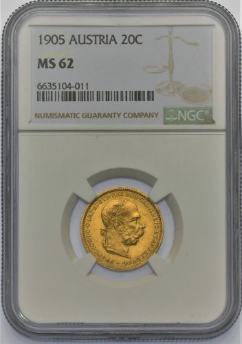 20 Koruna František Josef I. 1905 bz