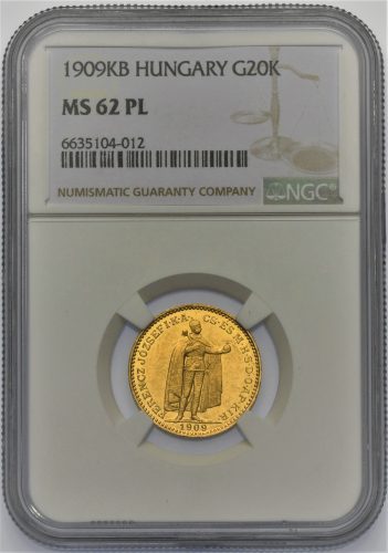 20 Koruna Františka Josefa I. 1909 KB