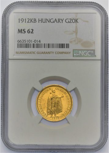 20 Koruna Františka Josefa I. 1912 KB