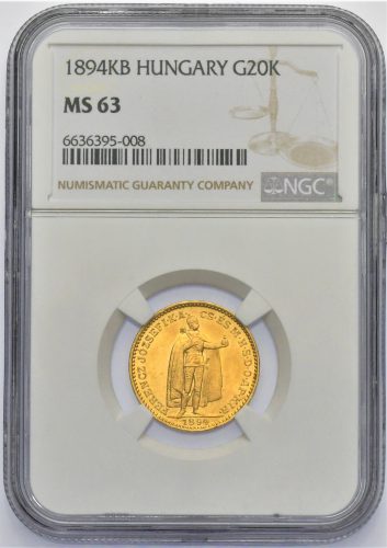 20 Koruna Františka Josefa I. 1894 KB