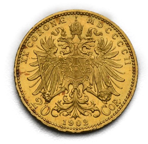 20 Koruna František Josef I. 1902 bz