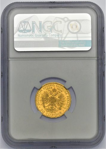 20 Koruna 1908 – 60. Výročí Vlády Františka Josefa I.