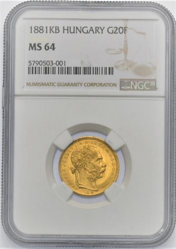 8 Zlatník František Josef I. 1881 KB