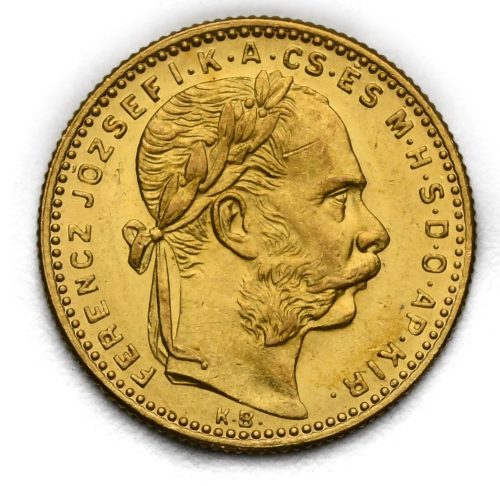 8 Zlatník František Josef I. 1892 KB – Se znakem Fiume