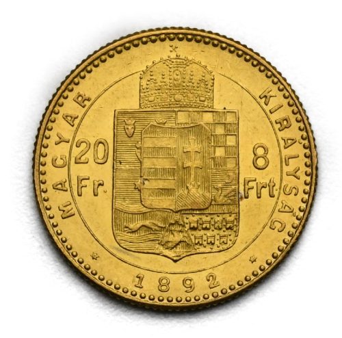 8 Zlatník František Josef I. 1892 KB – Se znakem Fiume