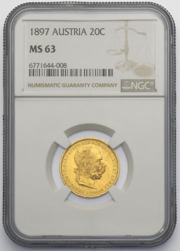 20 Koruna František Josef I. 1897