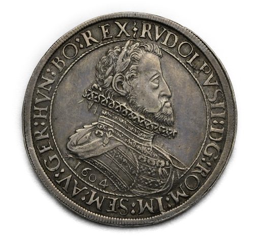 2 Tolar Rudolf II. 1604 Hall without „H“ in RVDOLPVS