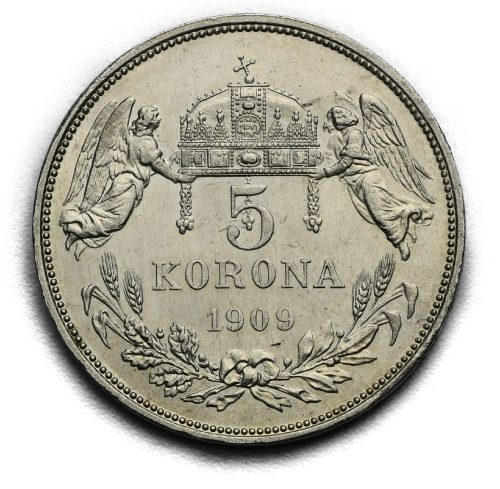 5 Koruna František Josef I. 1909 KB