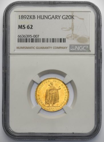 20 Koruna Františka Josefa I. 1892 KB