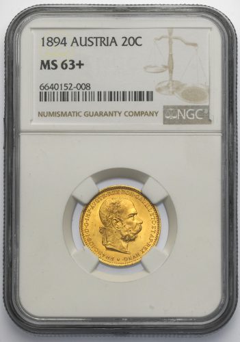 20 Koruna František Josef I. 1894 bz