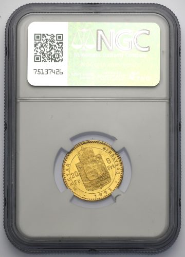 8 Zlatník František Josef I. 1892 KB – Se znakem Fiume