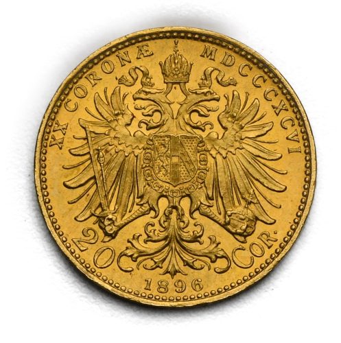 20 Koruna František Josef I. 1896 bz