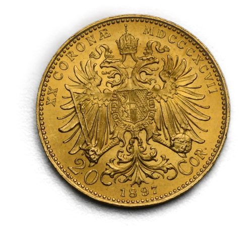 20 Koruna František Josef I. 1897 bz