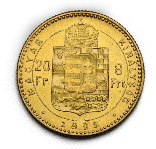 8 Zlatník František Josef I. 1892 KB – Se znakem Fiume