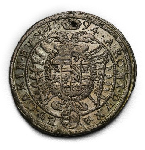 15 Krejcar Leopold I. 1694 Svatý Vít