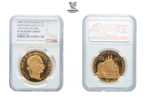 Kutnohorský 2 zlatník 1887/1974 (4 Dukát). Znovuotevření stříbrných dolů. Kremnice. Vzácný! Kutnohorský 2 zlatník 1887/1974 (4 Dukát). Znovuotevření stříbrných dolů. Kremnice. Vzácný!