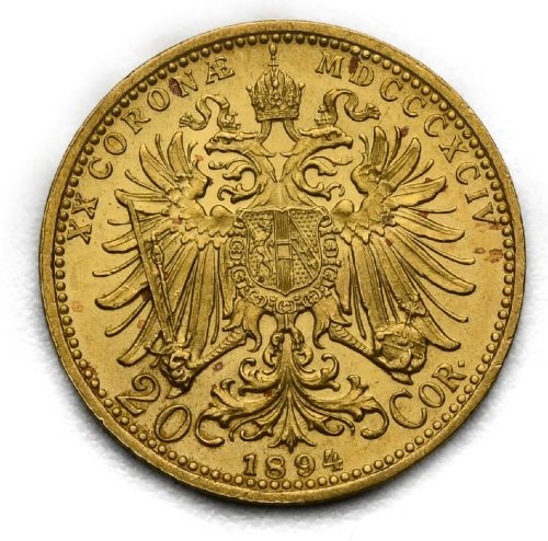 20 Koruna František Josef I. 1894 bz