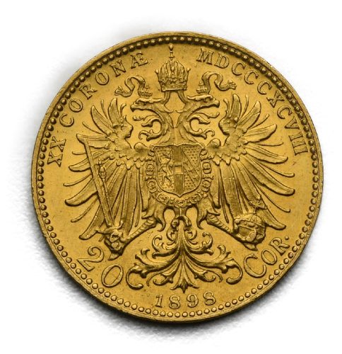 20 Koruna František Josef I. 1898 bz