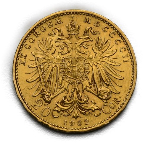 20 Koruna František Josef I. 1902 bz