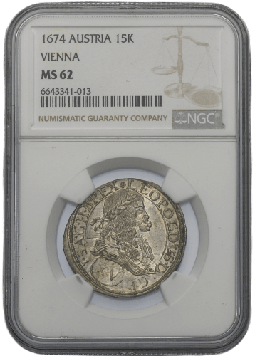 15 Krejcar Leopold I. 1663 Vídeň