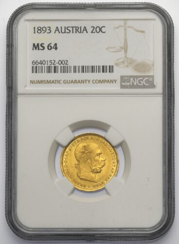 20 Koruna František Josef I. 1893 bz